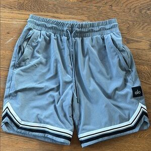 ALO Yoga Men's Steel Gray Arena Shorts